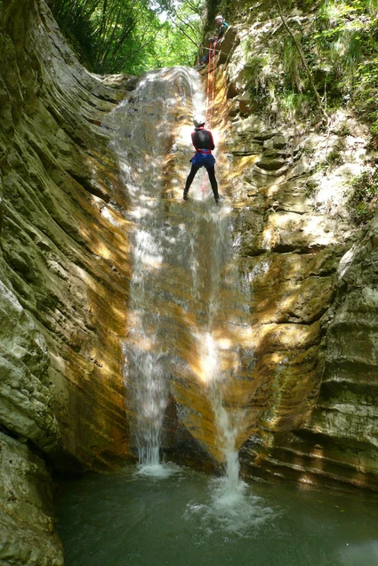 Canyoning in the Vione torrent in Tignale on Lake Garda 2